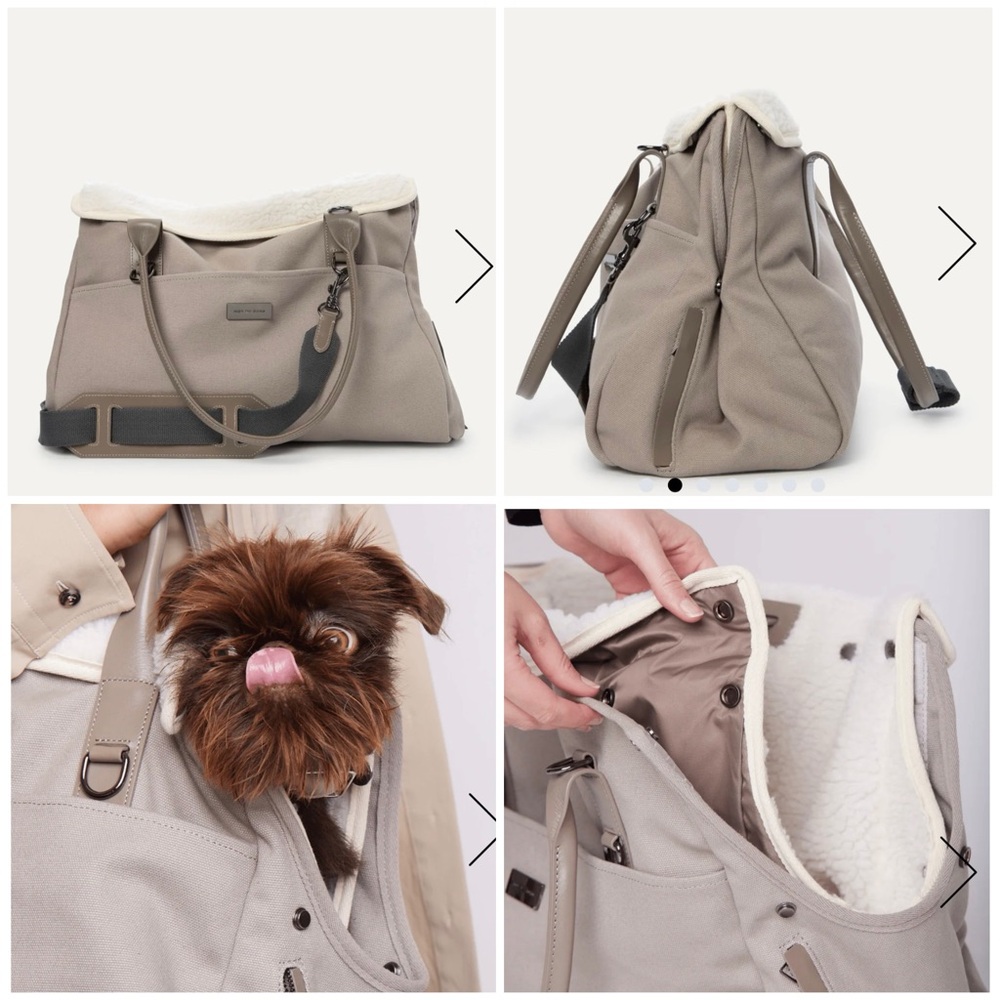 Maxbone City Carrier Bag Sherpa Lined Dog Tote - Picture 12 of 12